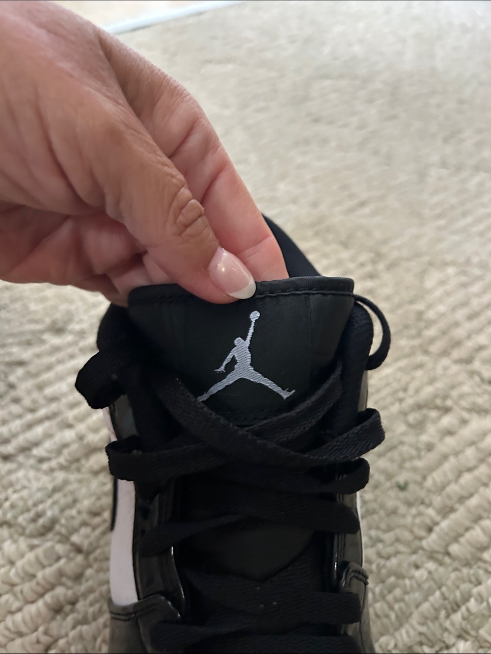 Nike Air Jordan 1 Low Cleat - White Black Gold - Picture 13 of 14